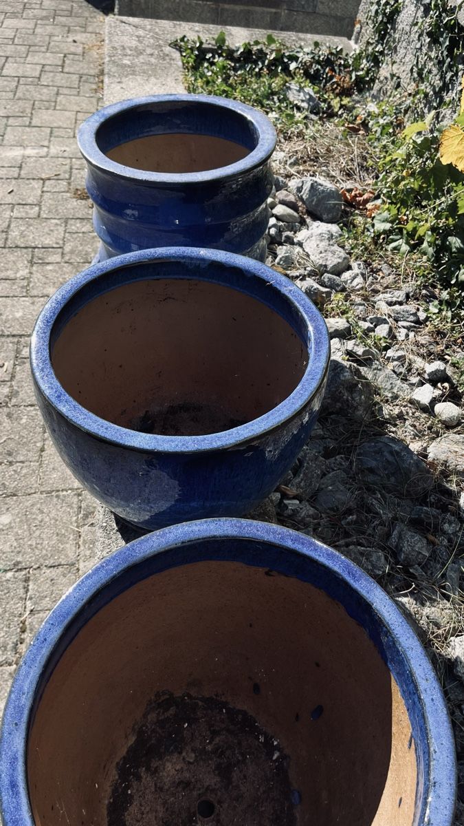 Vasi per fiori: Blumentopf Blumentöpfe blau – Usato da Aadorf venduto da bobby_b 1