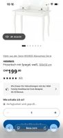 GRATIS Frisiertisch / Schminktisch mit Spiegel – 100 × 50 cm