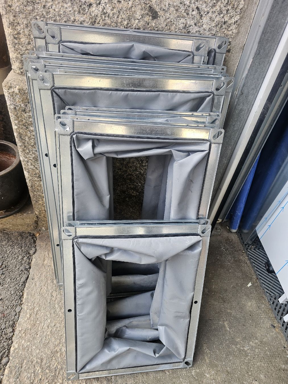 Ventilatori: Lot de 8 manchettes souples de ventilation galvanisées – Nuovo (secondo la descrizione) da Glion venduto da oui_s2pb