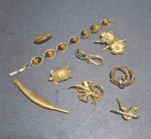 Schmuck Konvolut Broschen und Armband gebraucht (5)