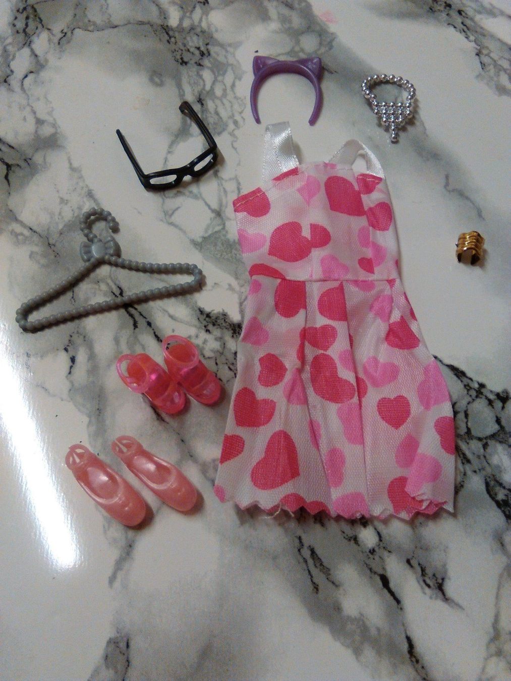 Bambole: BARBIE KLEID;MIT ACCESSORIES – Nuovo (secondo la descrizione) da Basel venduto da bijoutrie_4 7