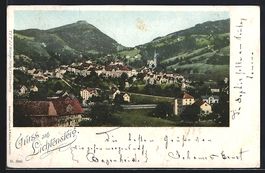 Lichtensteig, Generalansicht der Stadt m