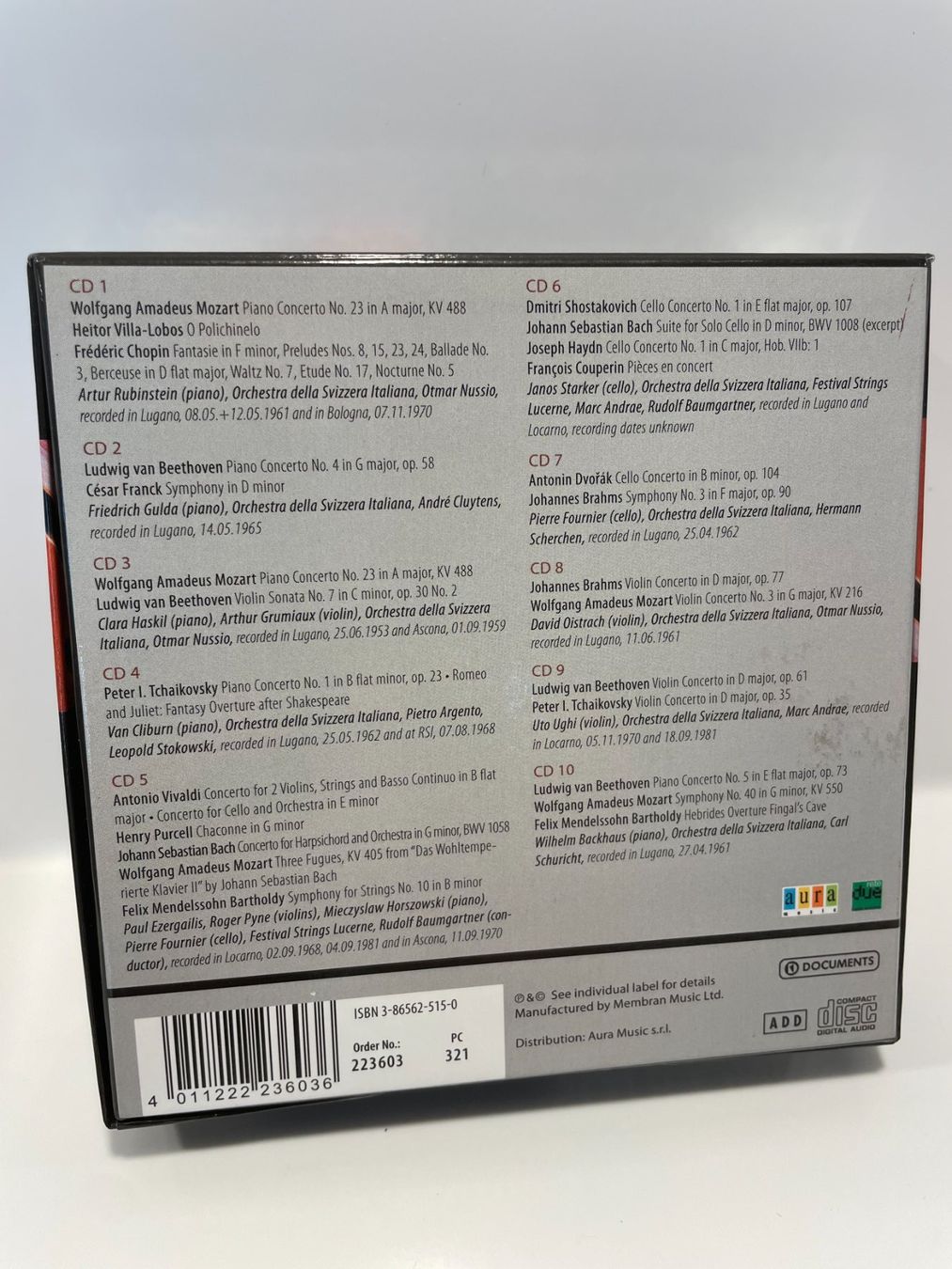 CD: Great Concertos 10 CD's und Jukebox Hits 9 CD's – Usato da Zürich venduto da TTLM 1