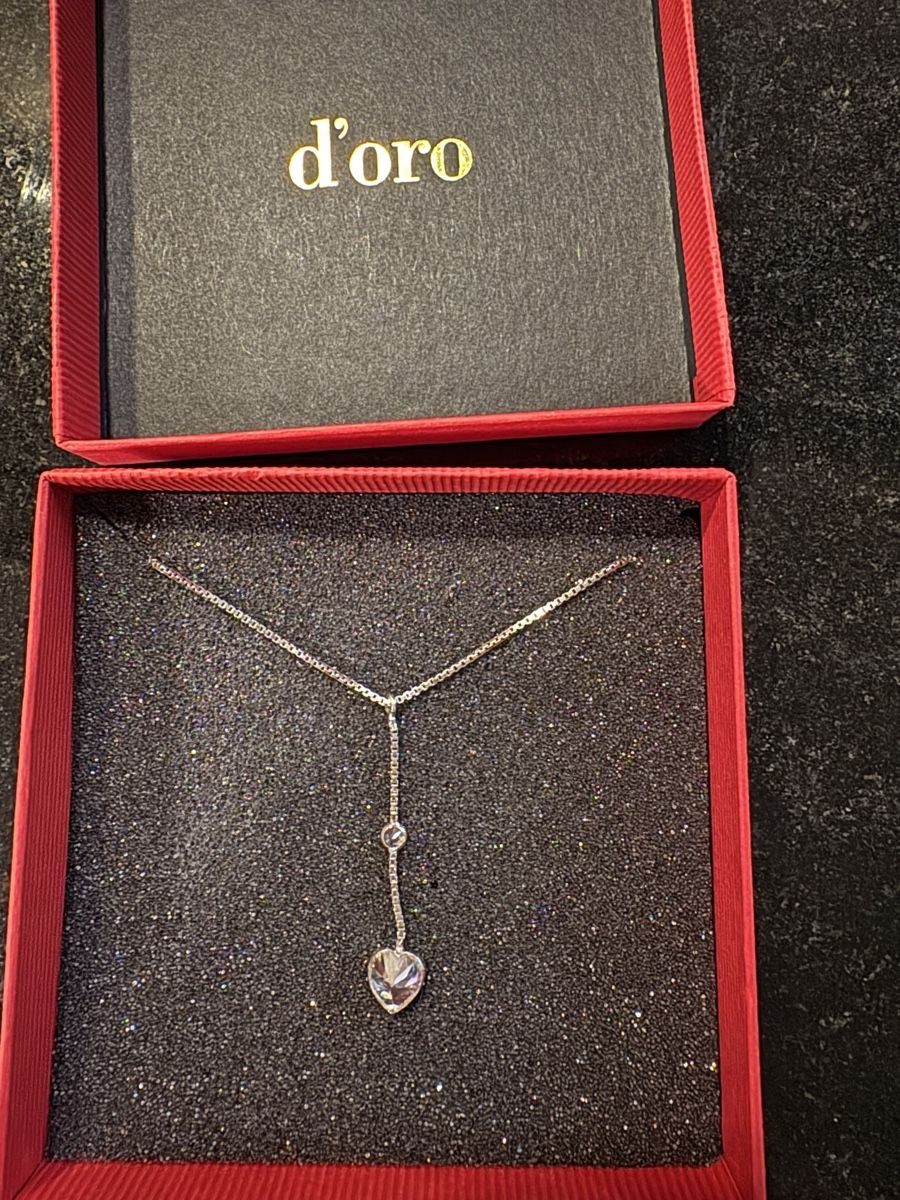 Catenine: Silber Kette mit Zirconia Herz – Usato da Zürich venduto da AH8001