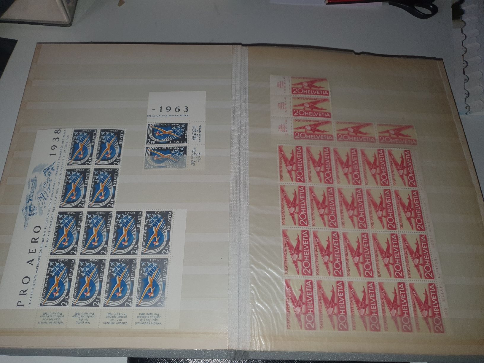 Alle Briefmarken: 2 Alben mit Bogenstücken kat. ca 1700 – Gebraucht aus Altstätten SG von Pixi06 2