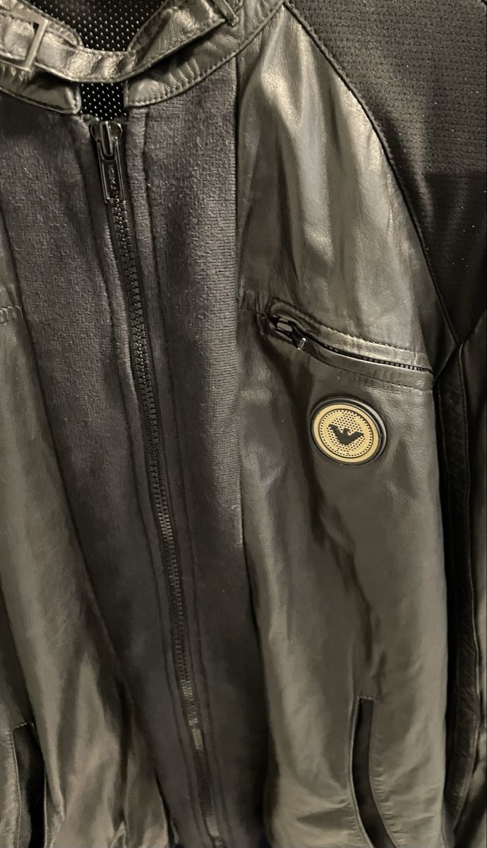 Armani Vestes: Armani Jacket Leather Black Used – D'occasion à Buchs AG par Zila45 1