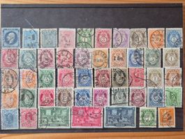 Norwegen Briefmarken gestempelt auf Karten N1 gemäss Bilder