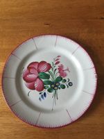 Très ancienne assiette murale, française en faience