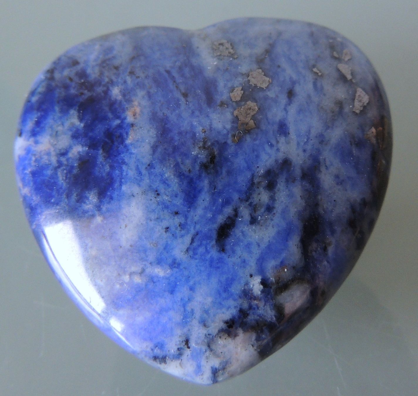 Pietre preziose: Sodalith Herz 4,5 x 4 x 1,5 cm – Usato da Waldenburg venduto da schaller707