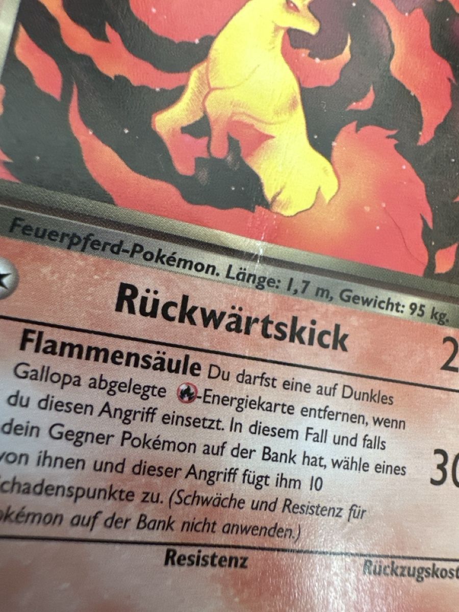 Cartes: Dunkles Gallopa 1. Edition Team Rocket WOTC – D'occasion à Uster par Neonschwarz 3
