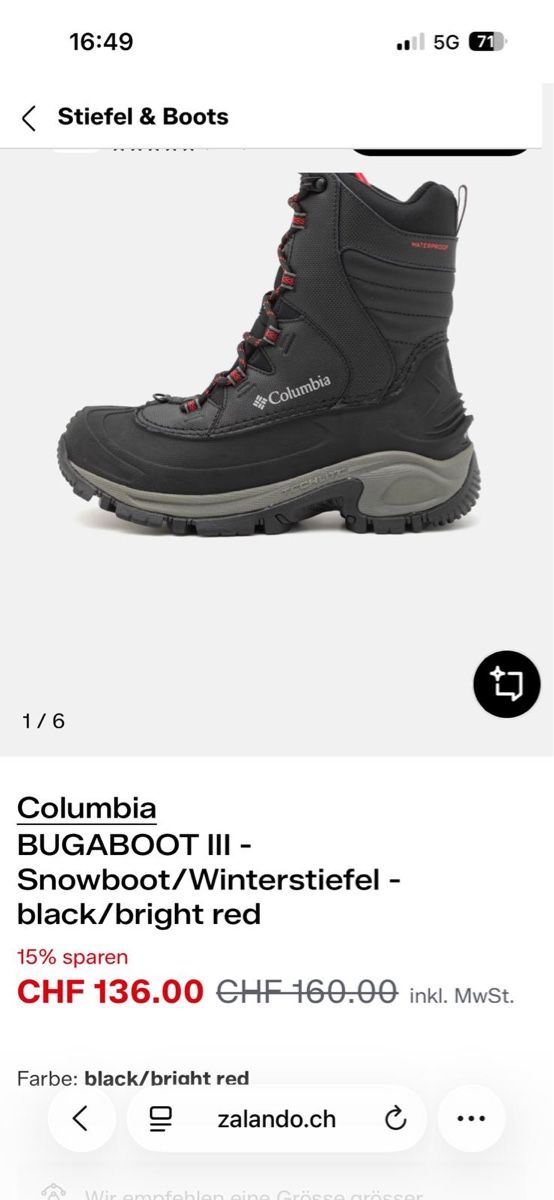Columbia Chaussures hommes: Columbia BUGABOOT III Winterstiefel GR. 44 Snowboot – Neuf (Voir description) à Dietlikon par ciganolimao 8