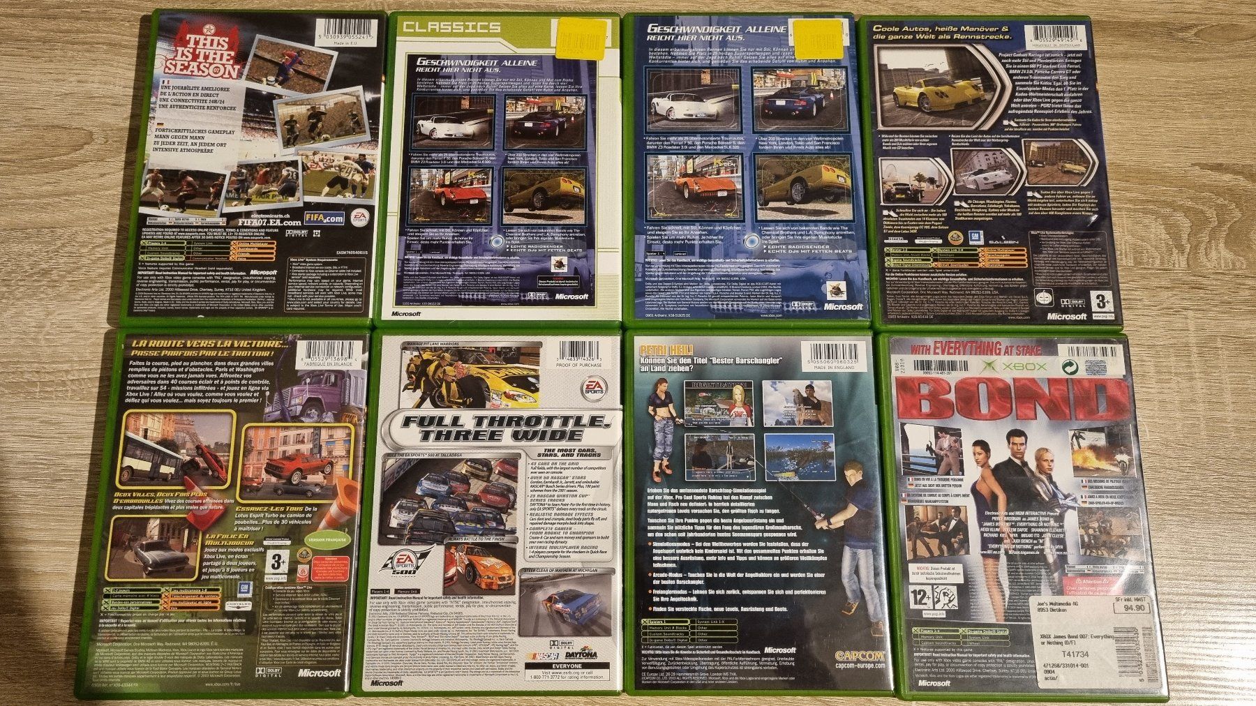 Giochi: 8 Games für Original Xbox – Usato da Hagenbuch ZH venduto da lecterr55 2