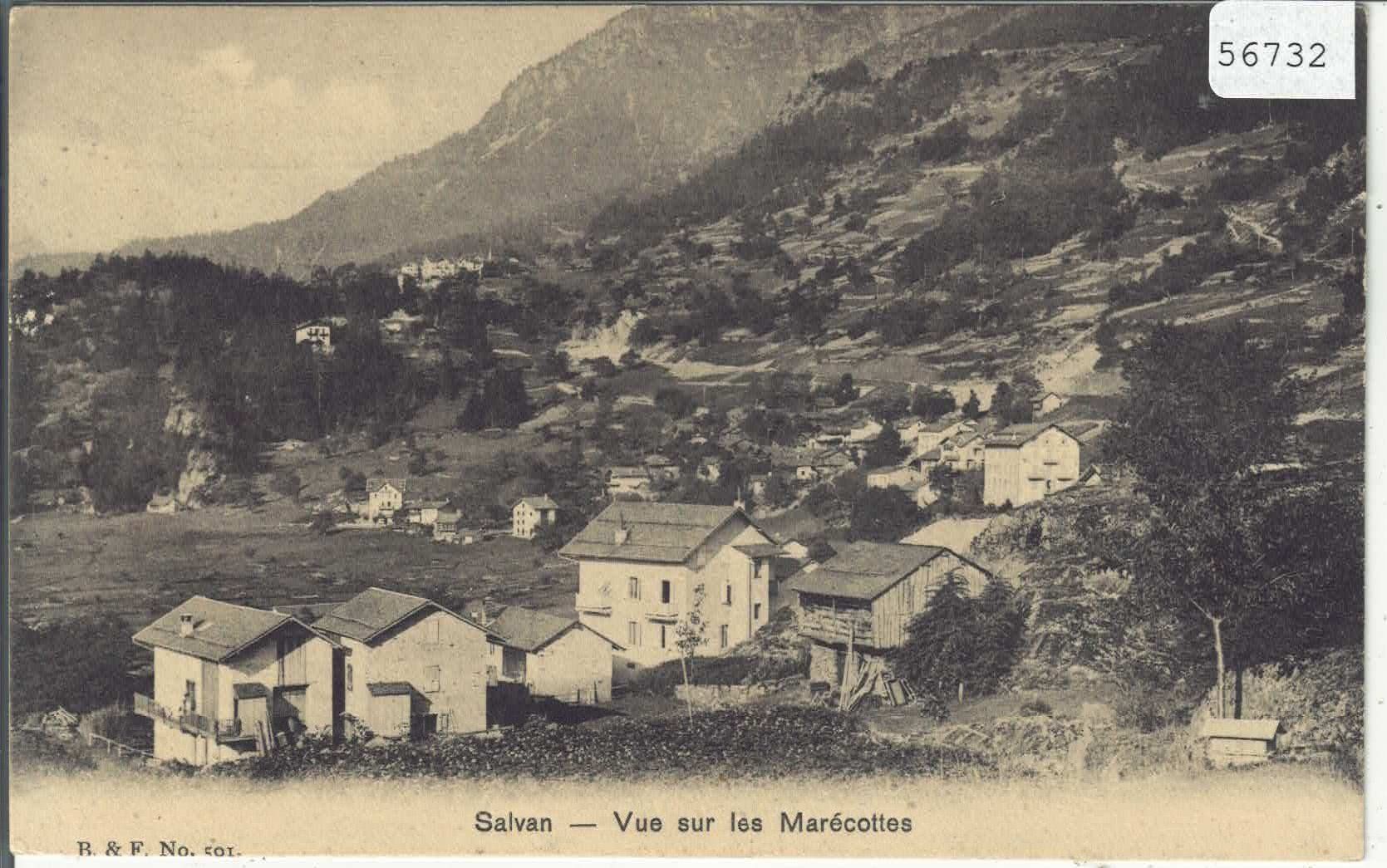Ansichtskarten: Salvan - Vue sur les Marecottes – Gebraucht aus Ettingen von Kartenplanet
