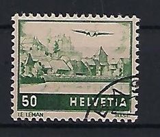 1941 Flugpost Abart Doppelprägung gestempelt   15063