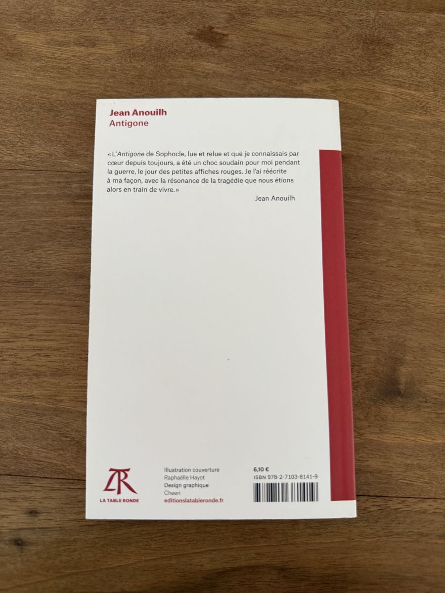 Libri: Antigone - Jean Anouilh – Usato da Moutier venduto da Sparrow2002 1