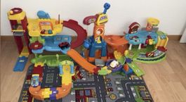 Vtech Tut Tut Baby Flitzer Super Garage, Autorennbahn