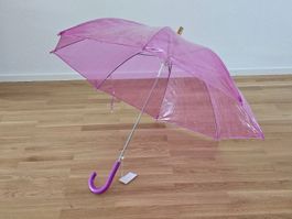 Durchsichtige Regenschirme farbig Kunstoffgr.