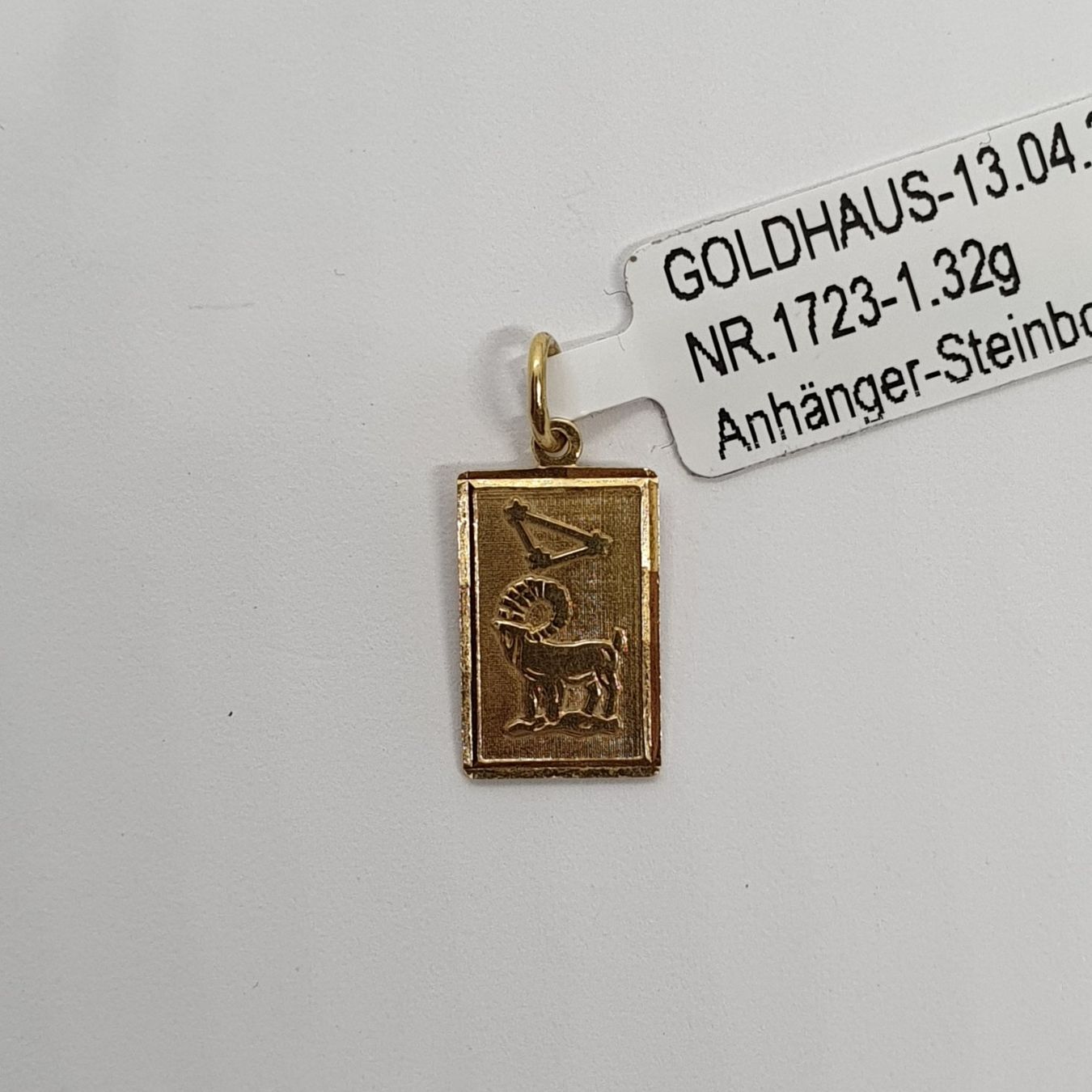 Ciondoli: Echt 18K Gold - Steinbock Anhänger – Usato da Luzern venduto da Luzern-Goldhaus