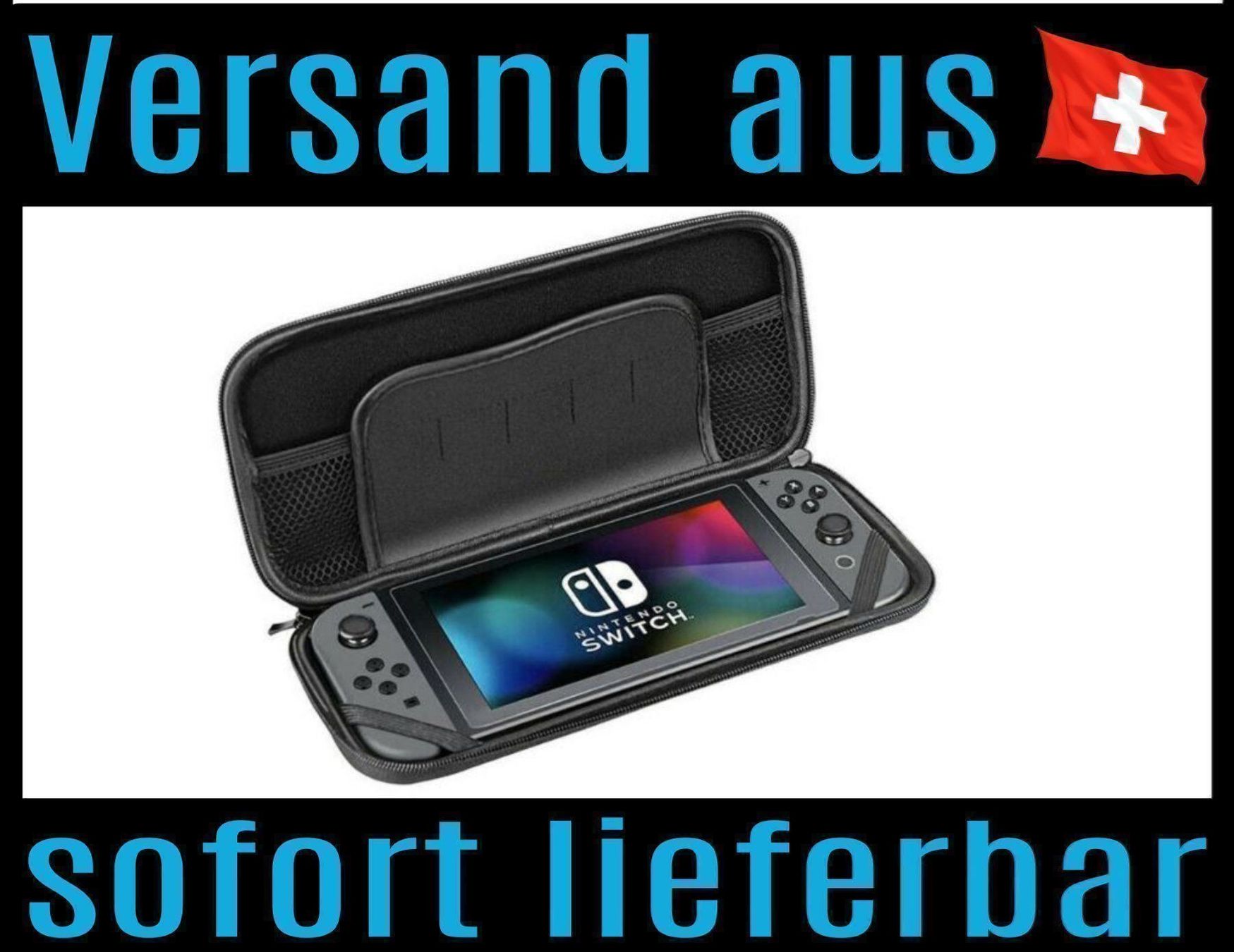 Nintendo Custodie protettive: Nintendo Switch Case Hülle Tasche Schutz Controller Kart – Nuovo e nell'imballaggio originale da Dättlikon venduto da easythings