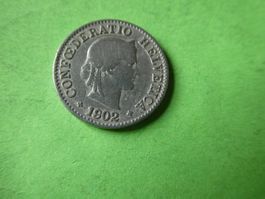 Schweiz 1902, 5 Rappen