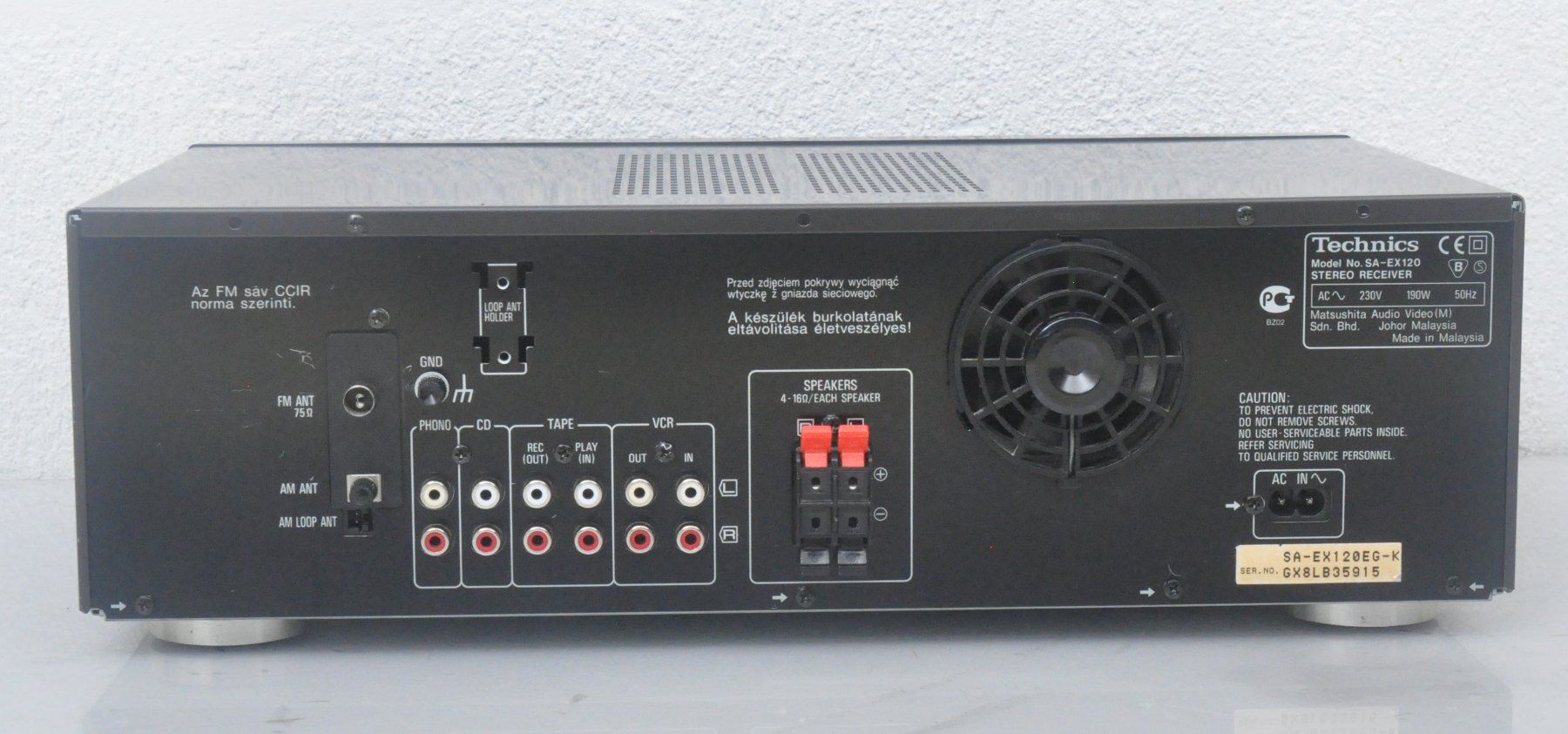 Technics Ricevitori: Technics SA-EX120 Stereo RDS Receiver – Usato da Oberglatt ZH venduto da Kumar2 5