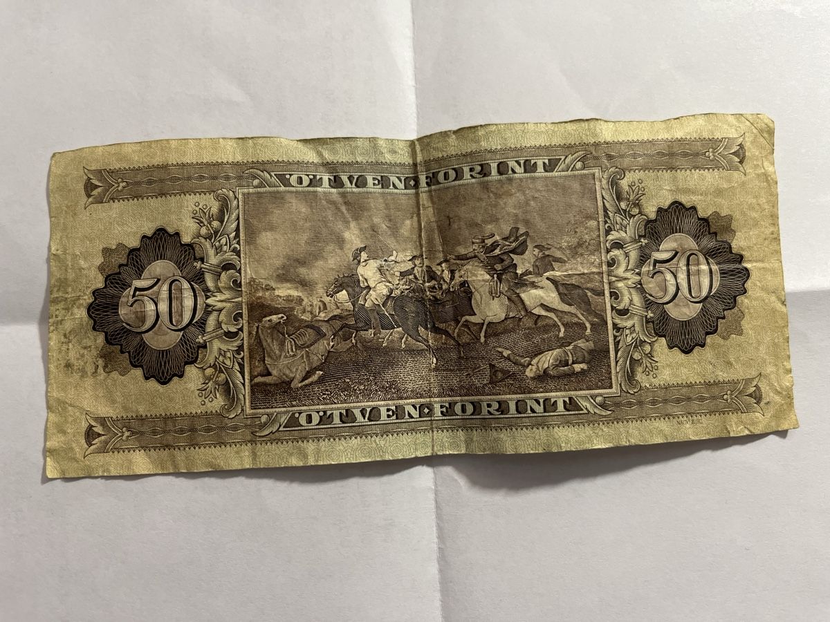 Banconote: Historische Banknote: 50 ungarische Forint – Usato da Eptingen venduto da Frabor 1