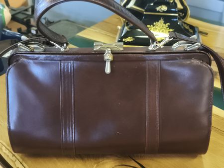 Vintage Ackery London Handtasche - Echtleder(A41)