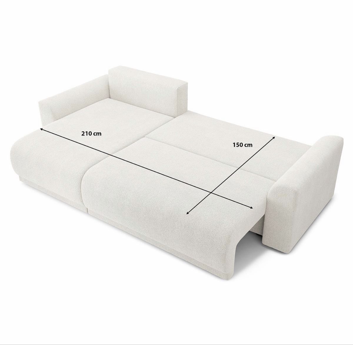 Divani: Ecksofa mit Schlaffunktion gelb Cordstoff  – Usato da St. Gallen venduto da MissLi99 2