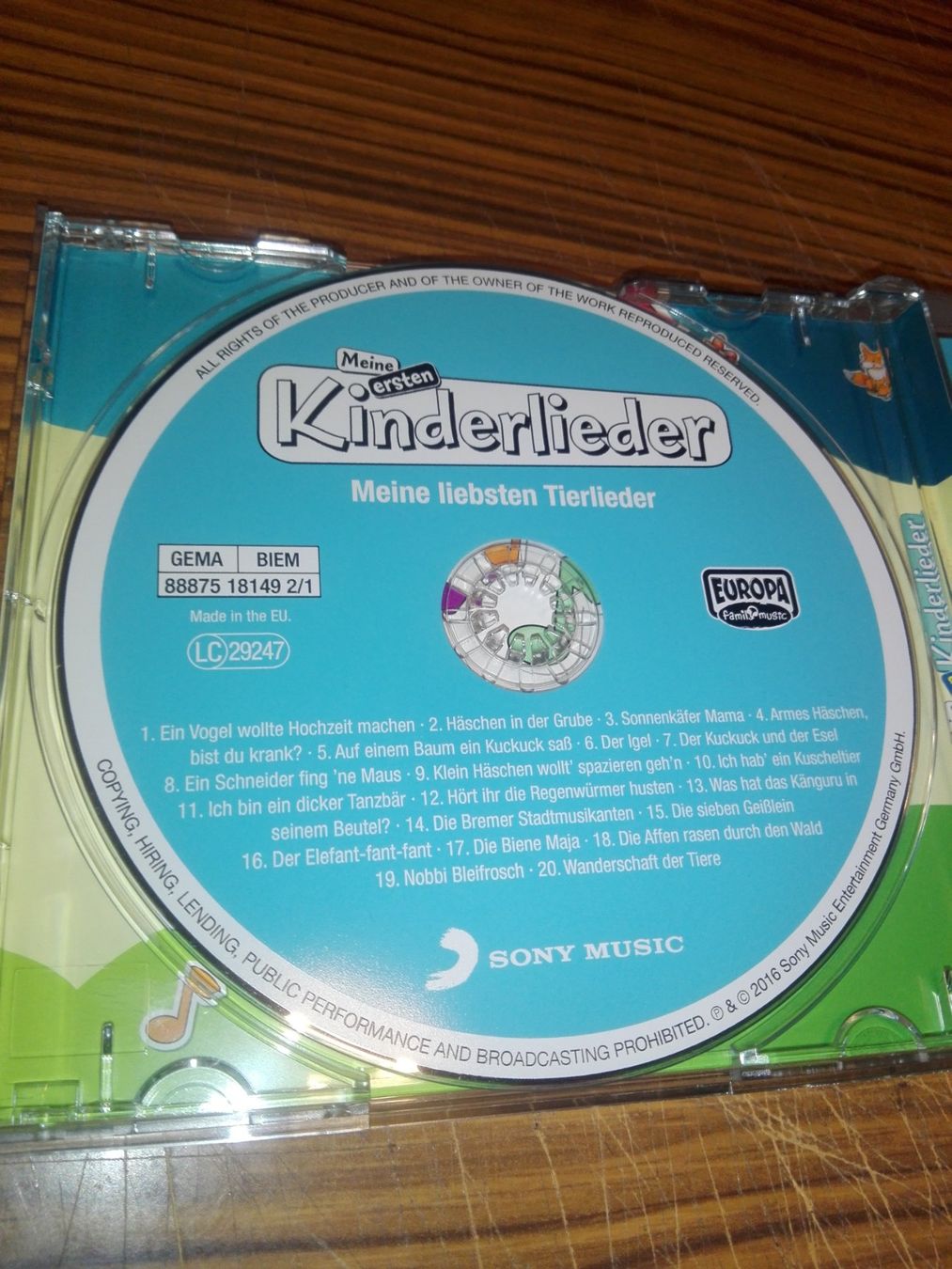 CDs: Meine ersten Kinderlieder - Tierlieder uvm.   (3er CD Box) – Gebraucht aus St. Gallen von elk2021 2