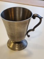 Rein Zinn Becher, Jagdmotiv, 10 cm, Vintage