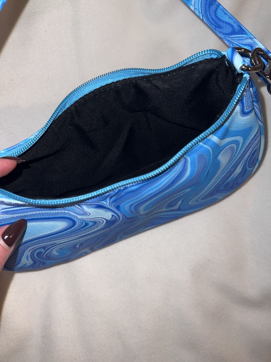 Taschen für Damen: Blaue Schultertasche mit Muster – Neu (gemäss Beschreibung) aus Richterswil von raf_9dxc 3