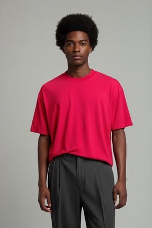Pro Club Heavy Weight Rotes T-Shirt - Größe L - 100%