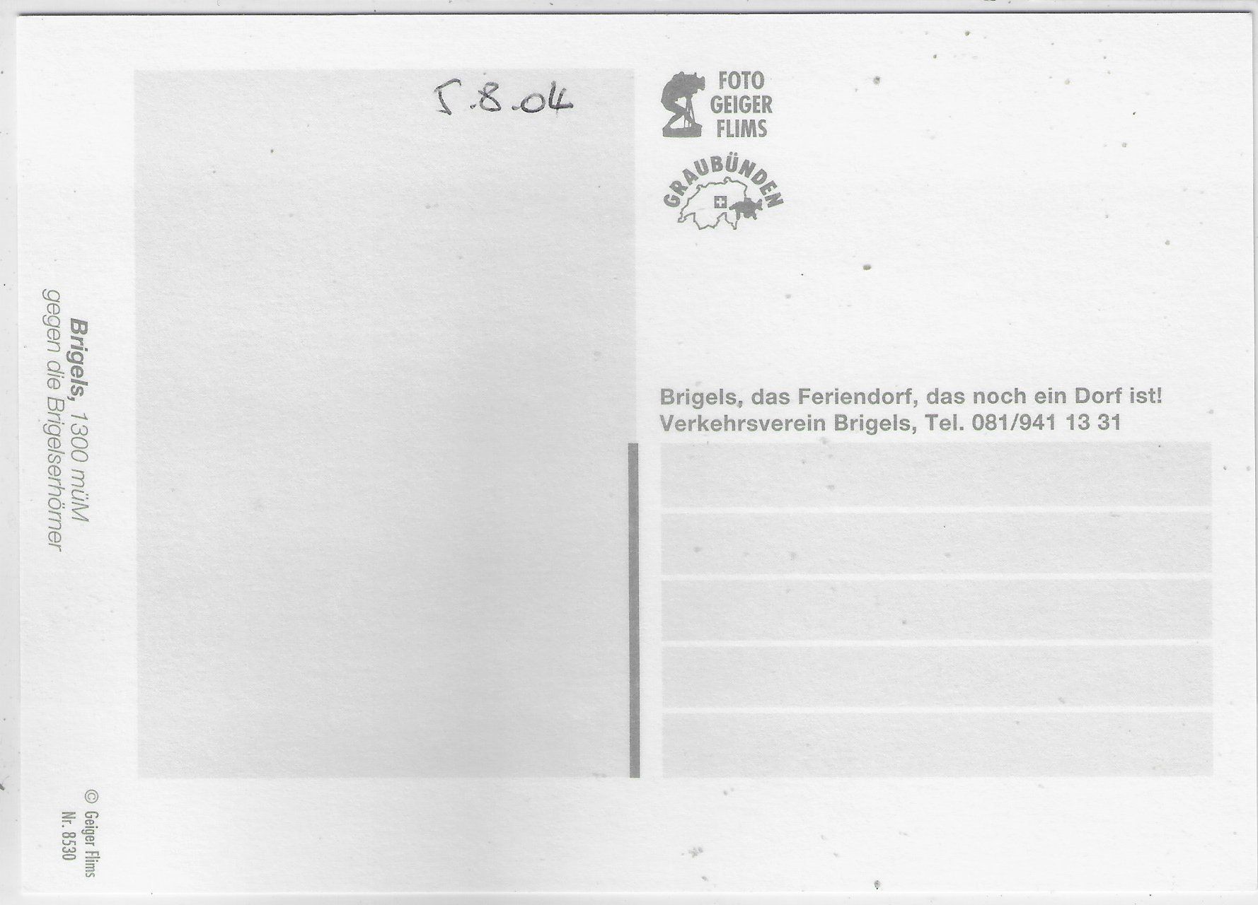 Cartes postales: Brigels - Generalansicht – D'occasion à Ettingen par Kartenplanet 1