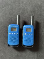 Motorola Funkgeraet Set Blau zwei Geraete Gebraucht