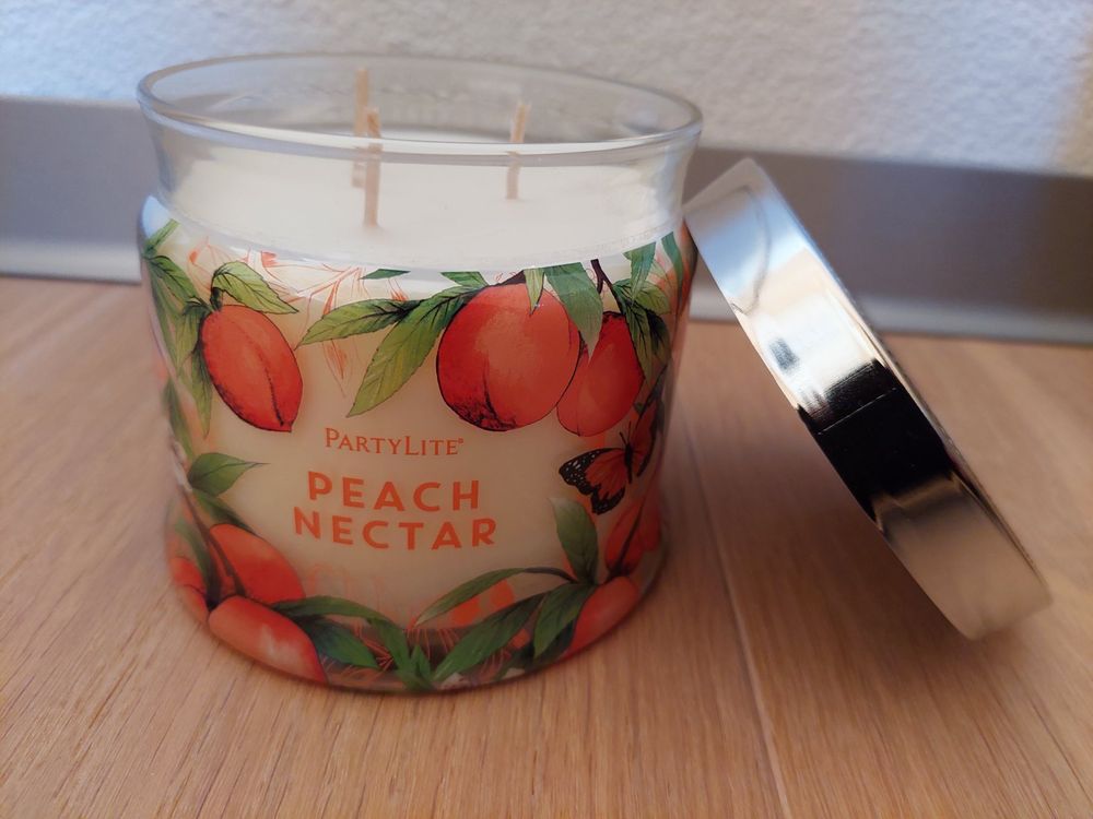 Partylite 3 Docht-Glas Peach Nectar | Kaufen auf Ricardo