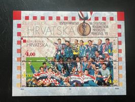Kroatien Block15  Fussball  1998 Erstag  (A1071)