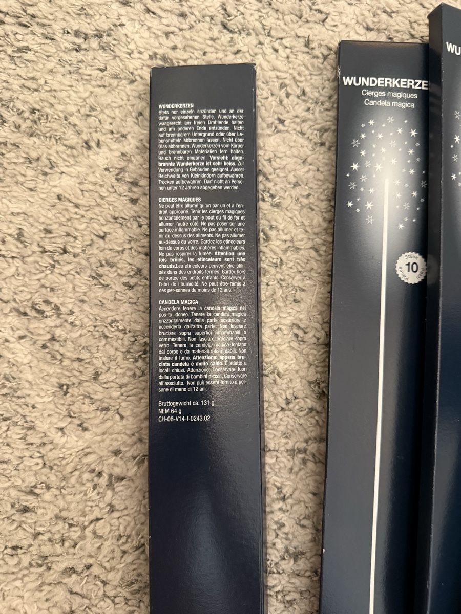 Candele: Wunderkerzen Set 90 Stk. – Nuovo e nell'imballaggio originale da Zürich venduto da pire01 6