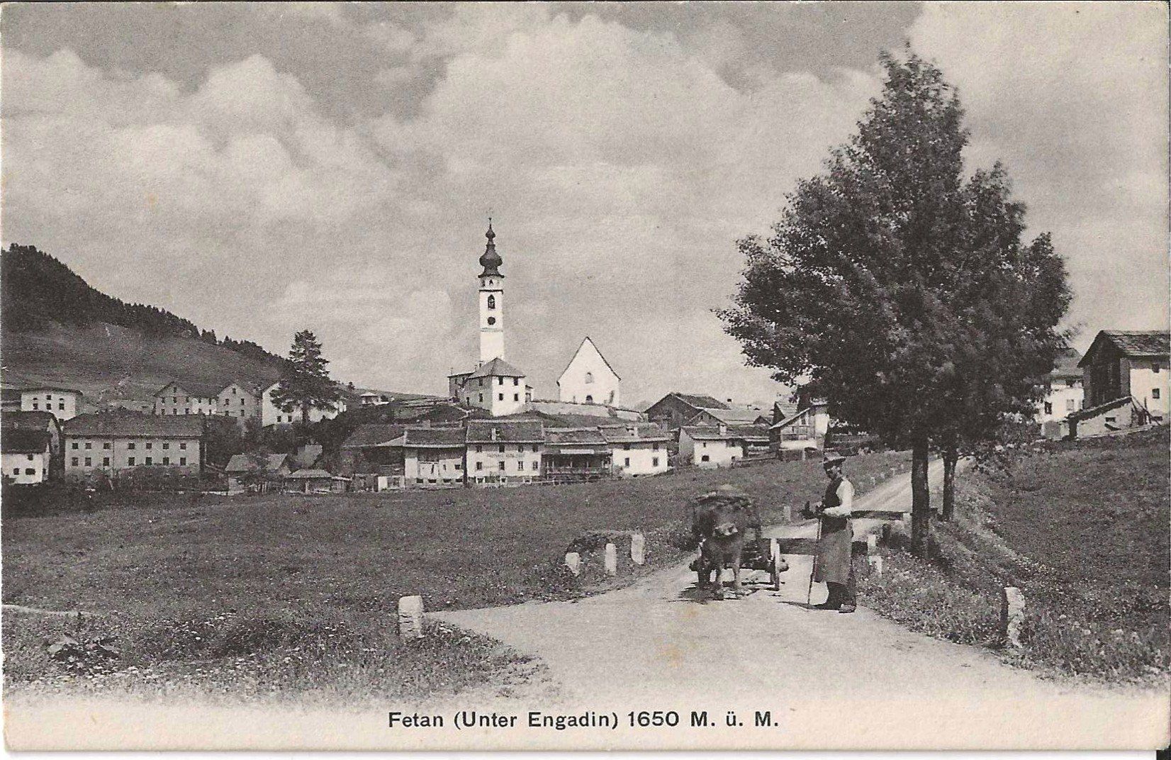 Cartoline postali: Karte Fatan (Engadin) – Usato da Zürich venduto da Philacat11
