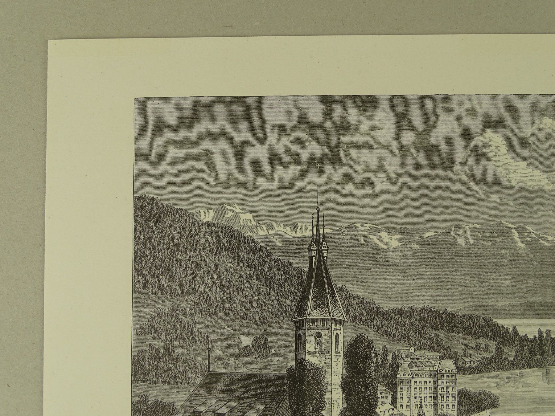 Stiche: THUN HOLZSTICH UM 1880 – Gebraucht aus Grüningen von Kartensammler 3