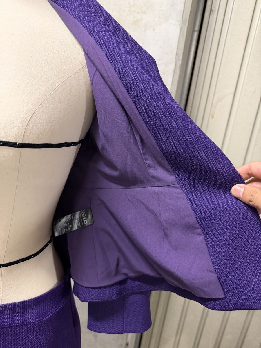 Anzüge & Kostüme: ENSEMBLE VESTE ET JUPE CRAYON SIXDO VIOLET  – Neu (gemäss Beschreibung) aus Petit-Lancy von phikipi 9