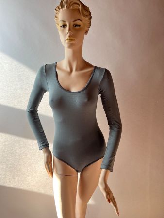 Body Langarm, New Season, Grösse S, Farbe Grau
