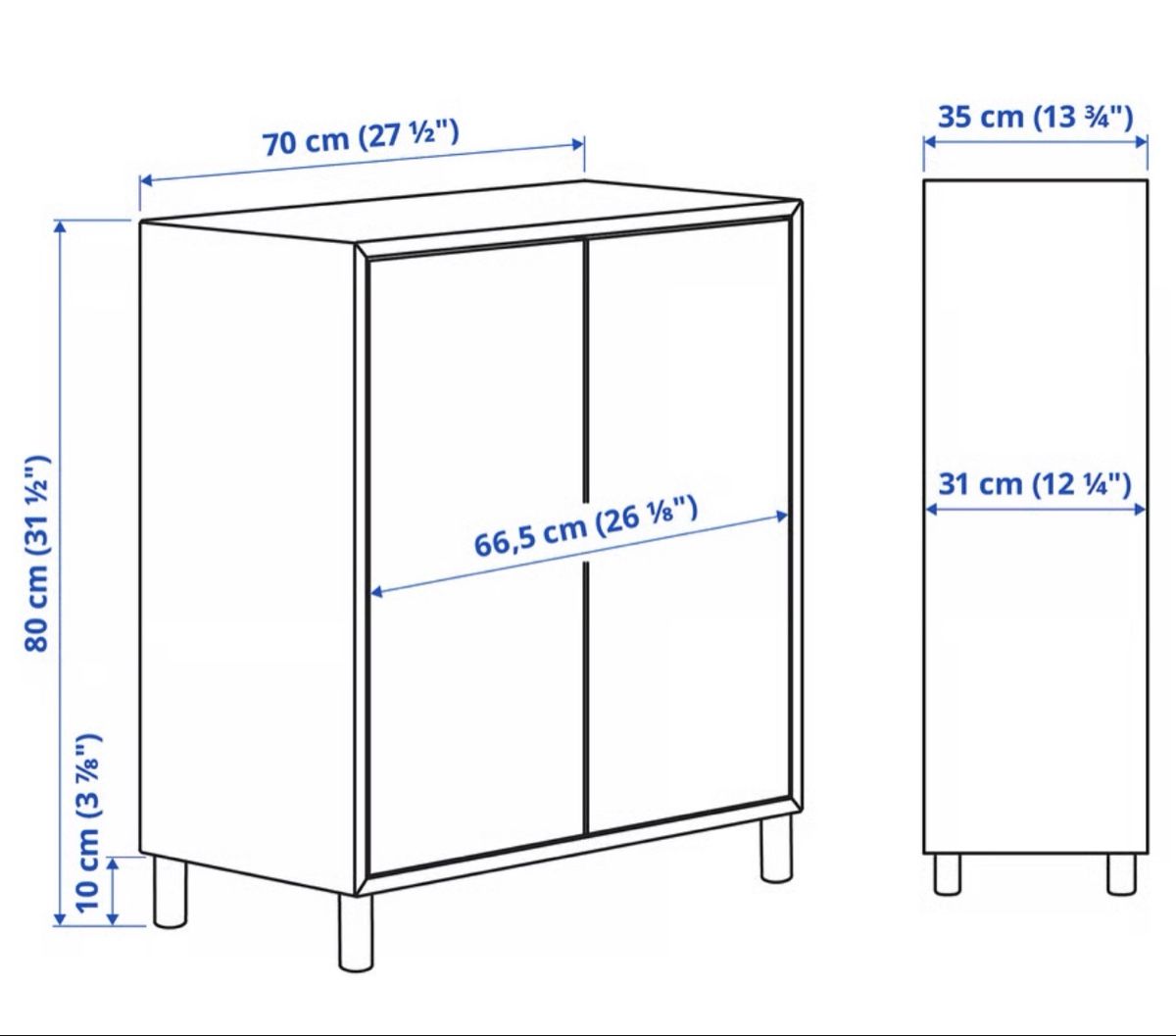 Ikea Cassettiere: Sideboard mit Türen & Schubladen – Usato da Luzern venduto da LXIten 9