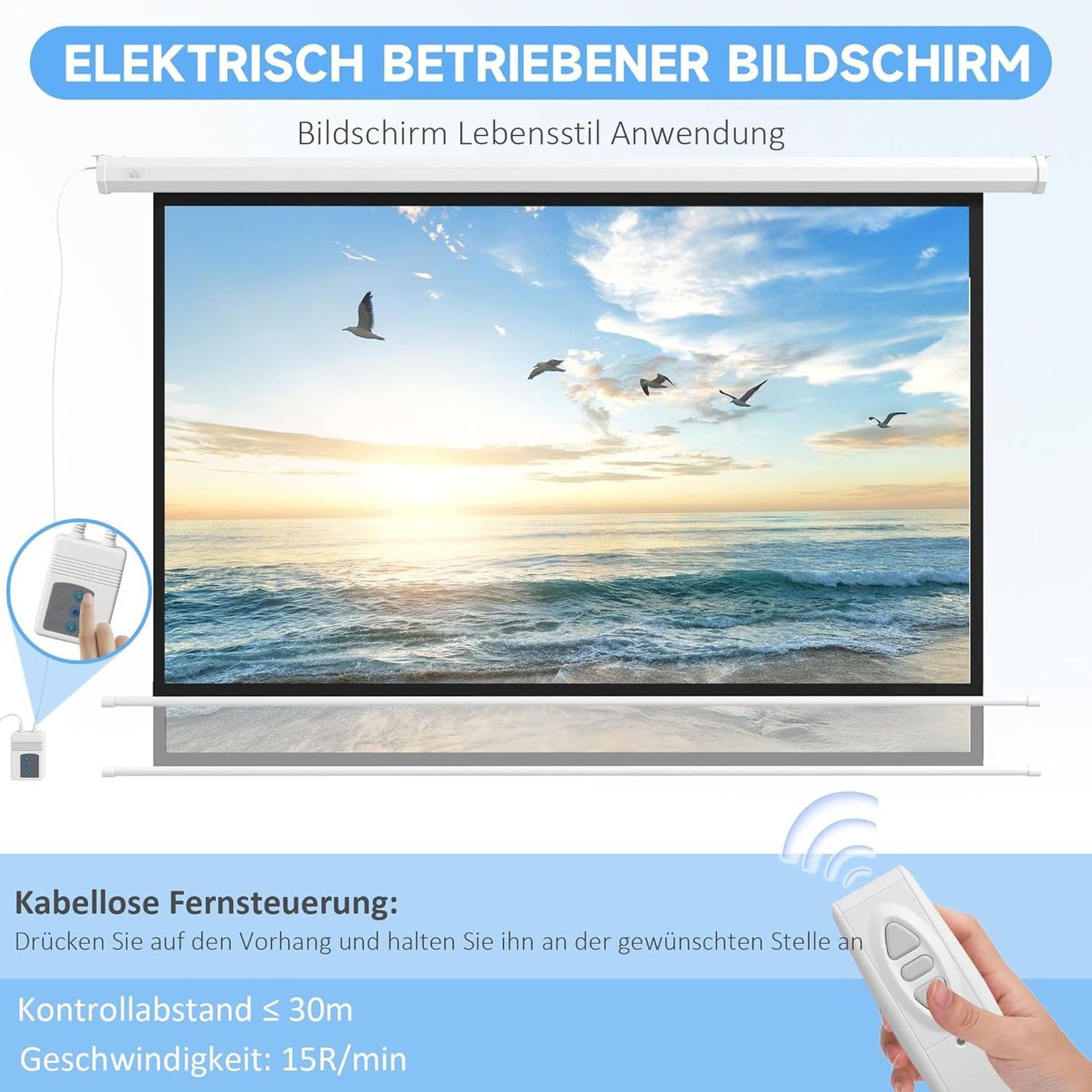 Leinwände: Beamer-Leinwand 266 x 149 cm – Neu und originalverpackt aus Bottighofen von zaap 3