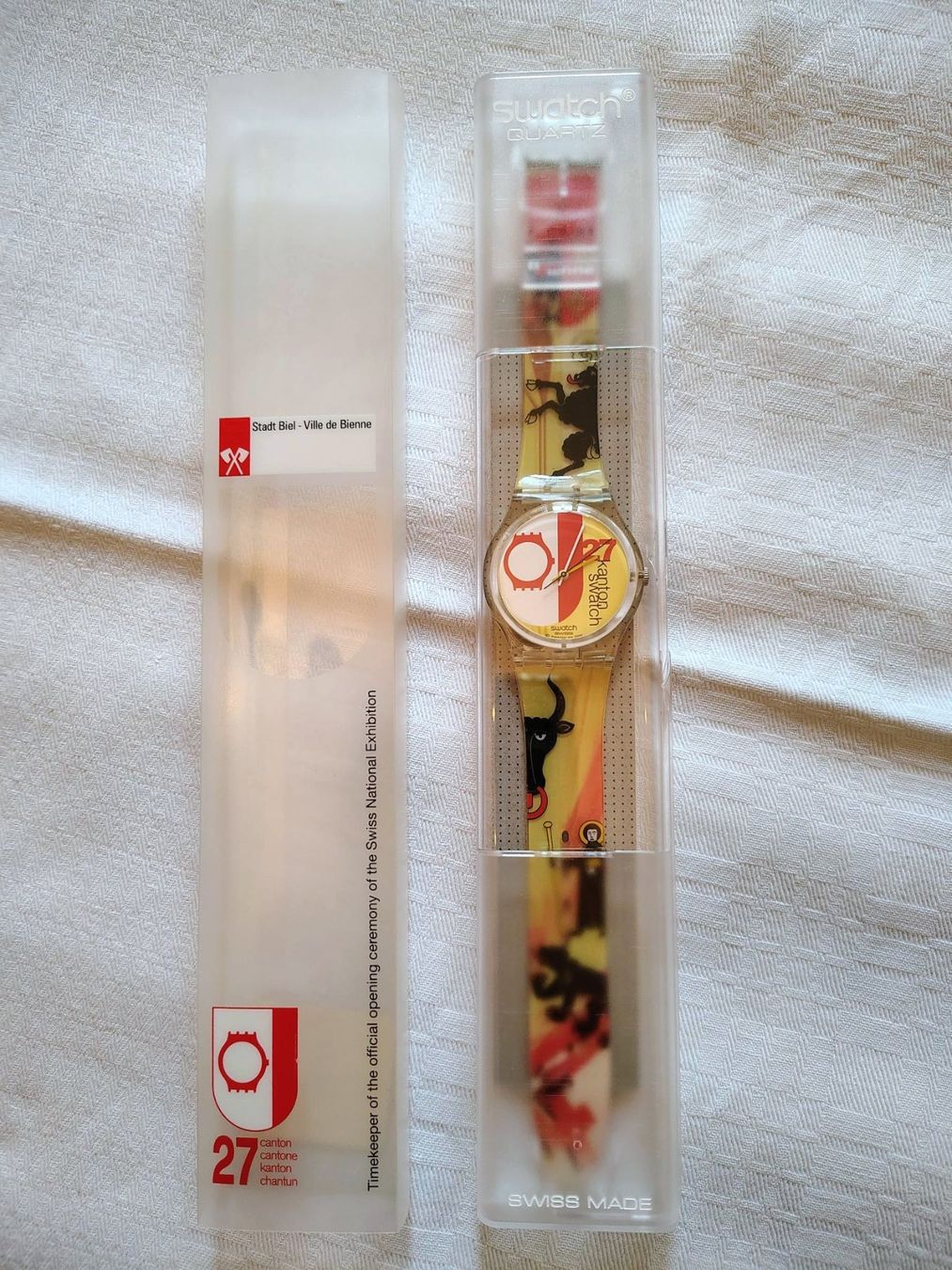 Swatch Uhren: Montre Swatch, 27 cantons – Neu und originalverpackt aus Péry von Sodubavallon 4