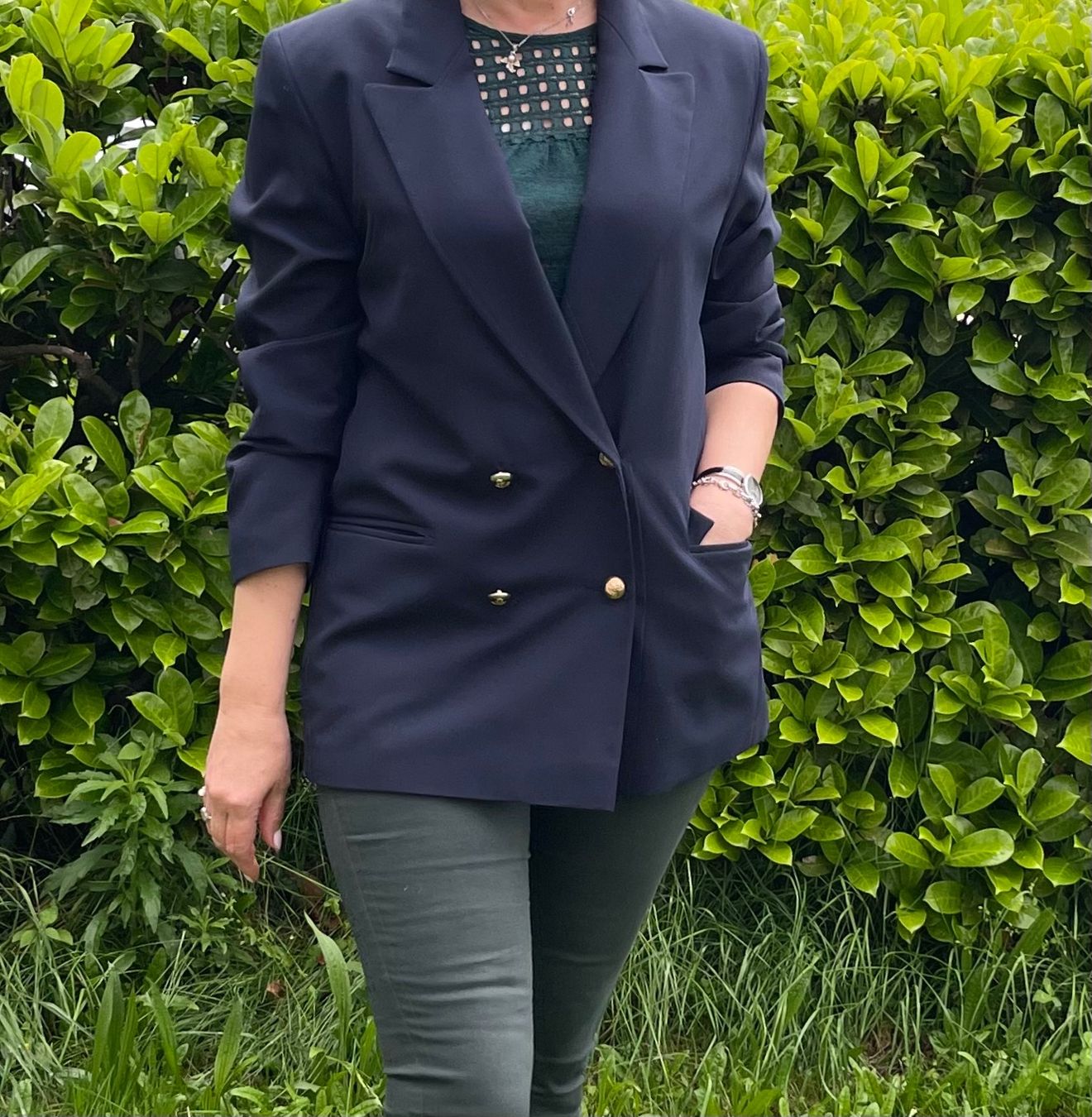 Giacche: Chic e elegante Blazer-colore blue scuro-M/L-autunno – Nuovo (secondo la descrizione) da Gordevio venduto da LanaZimm 5