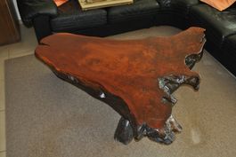 Holz Couchtisch / Salontisch, Unikat aus Baumstamm!