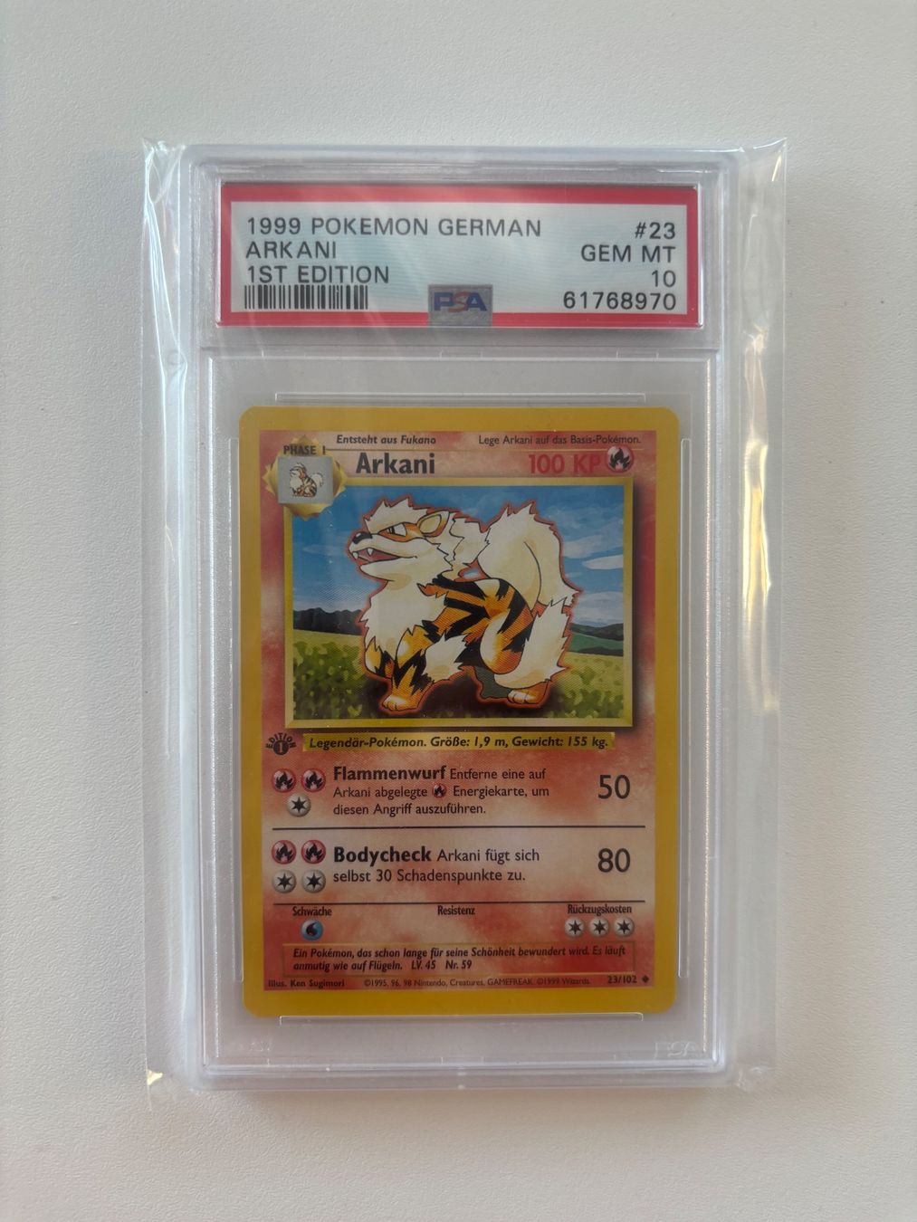 Pokémon Sammelbilder & Trading cards: Pokemon Arkani Base Set PSA10 German – Gebraucht aus Bern von chmod