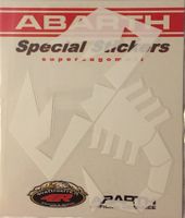 Abarth Skorpion Aufkleber 15.5cm weiss (Art. 21584) NEU