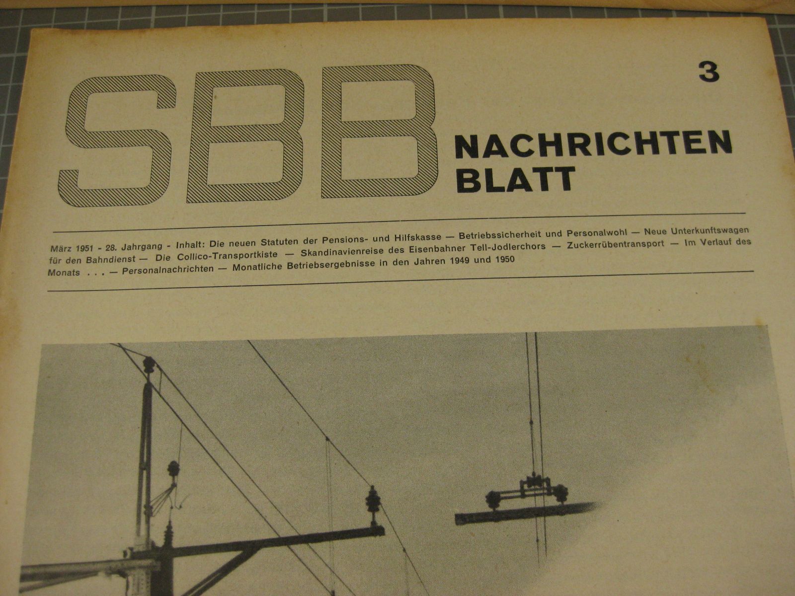 Riviste & Magazine: SBB Nachrichtenblatt 3-1951 – Usato da Malters venduto da Marosko 1