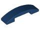 Lego Dark Blue Slope, Curved 4 x 1 x 2/3 Double 4 Stück